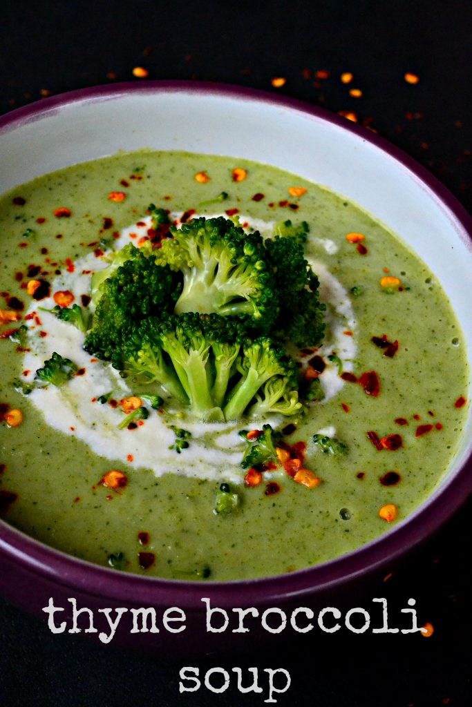 Thyme Broccoli Soup