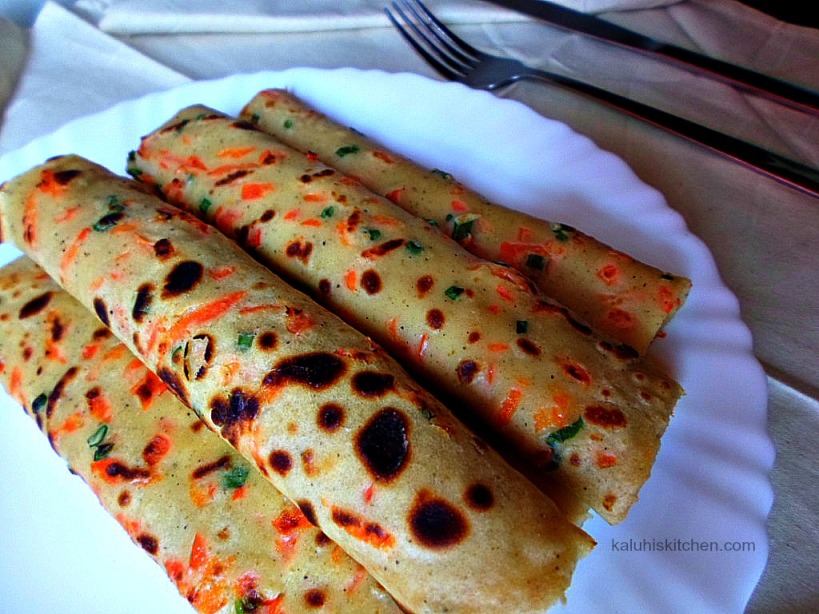 Savory Crepe with Garted Red Bell Pepper – Kaluhi's Kitchen