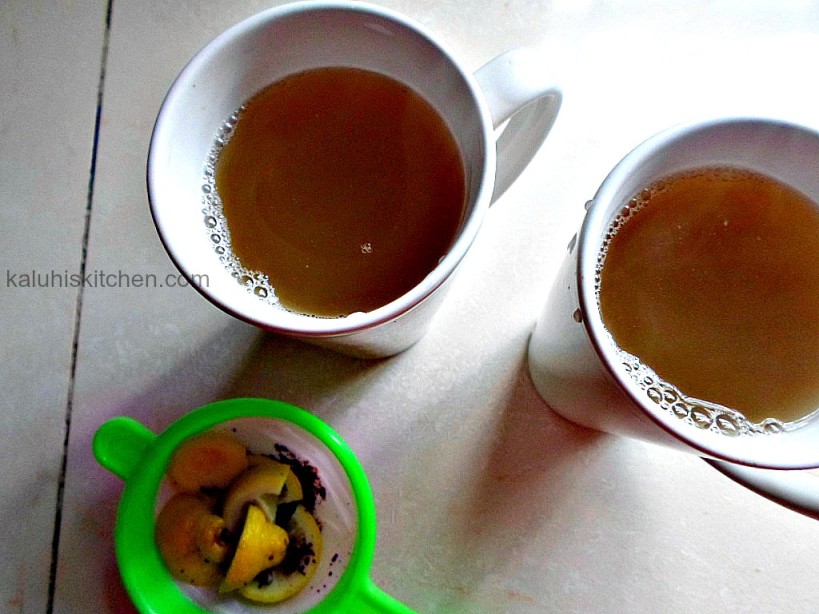 Kaluhis Kitchen_Kenyan food blogs_Honey lemon and cinnamon  tea